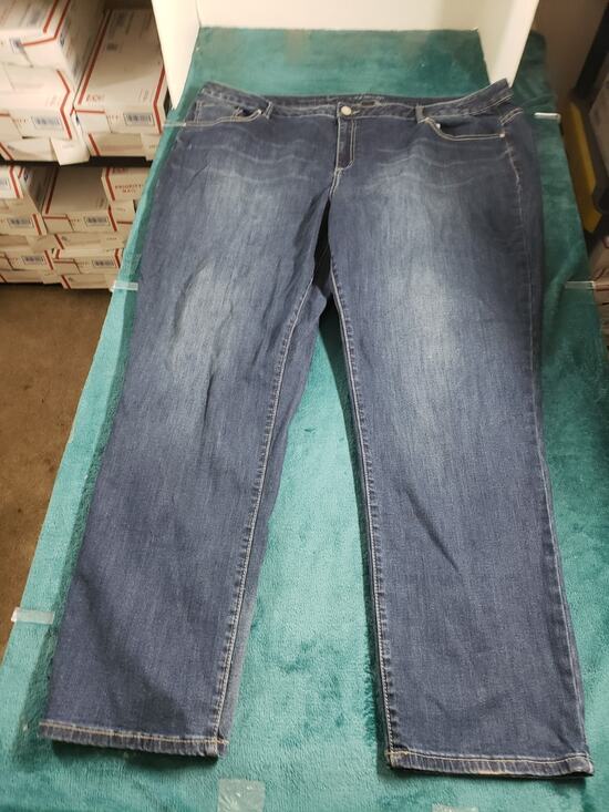 Lane Bryant Denim - Lane Bryant Jeans Size 26 Women Blue Stretch Denim Ladies Mid Rise Straight